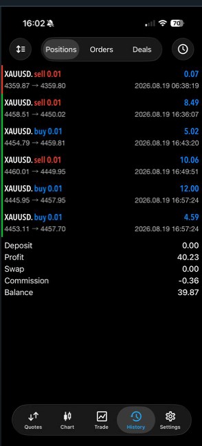 Trading-Ergebnis aus der WiFi Money Community 8